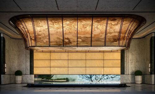 JAFFA Acrylic Art Dome Ceiling – Oriental Aesthetic Visual Core Solution for High-End Property Lobbies