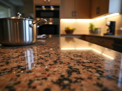 সম্পর্কে সর্বশেষ সংস্থা ব্লগ ট্যান ব্রাউন গ্রানাইট দীর্ঘস্থায়ী রান্নাঘরের কাউন্টারপ্লেসের জন্য জনপ্রিয়তা অর্জন করছে