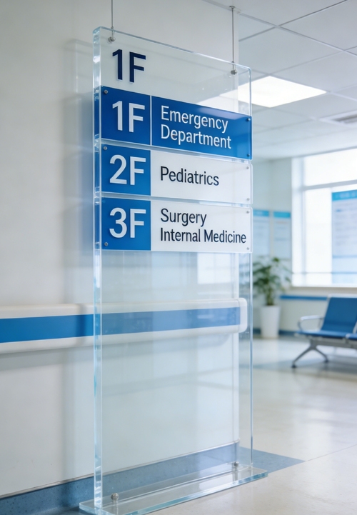 Latest company news about Acrylic Selection and Installation Standards for Hospital Wayfinding Systems