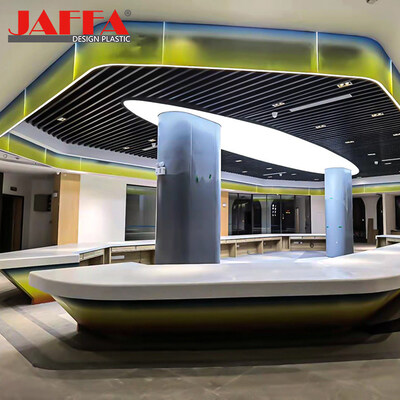 Bon prix Traitement personnalisé Plafond lumineux en verre en résine de couleur solide en ligne