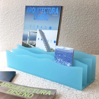 Buen precio JAFFA Custom Made Ins Style Acrílico congelado para escritorio y estante de almacenamiento en línea