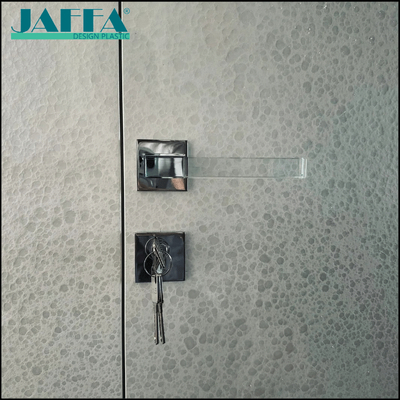 Bon prix JAFFA Manche de levier de porte transparente acrylique personnalisée, Manche de porte intérieure minimaliste moderne, Manche de luxe pour portes vitrées de chambre et de salle de bain en ligne