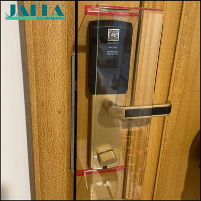 Guter Preis JAFFA Benutzerdefinierte Acryl Smart Türschloss Abdeckung, Transparent Wasserdicht & Staubdicht Griffschutz, Haus & Hotel Türschloss Schutzhülle online