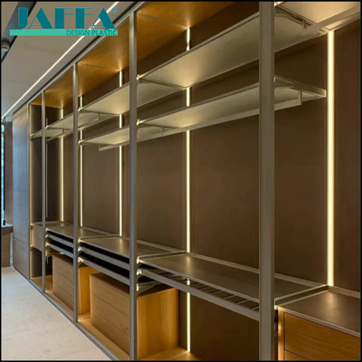 ราคาดี JAFFA Custom Acrylic Long Wardrobe Back Panel, Embedded LED-Lit Wardrobe Liner, Luxury Tall Cabinet Side Dustproof Decorative Board for Walk-In Closet โต๊ะตกแต่งด้านข้างที่ป้องกันฝุ่นสําหรับเดินเข้าไปในตู้ ออนไลน์