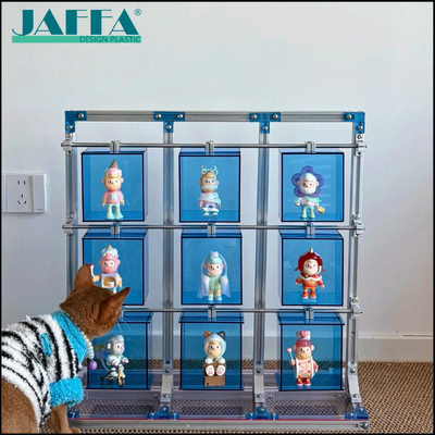 Dobra cena JAFFA Custom Acrylic Single Blind Box Storage Case, kolorowa przejrzysta indywidualna skrzynia wyświetleniowa, nieprzepuszczalna kwadratowa obudowa dla figurek z Pop Mart & Toy online