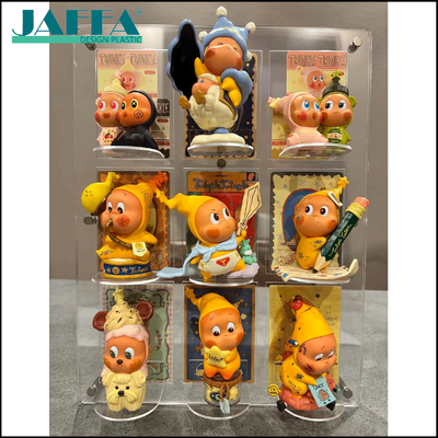 Bon prix JAFFA Rack d'affichage personnalisé en acrylique Twinkle Twinkle, boîtier transparent à grille 3 × 3, étagère murale anti-poussière pour figurines Pop Mart et jouets en ligne