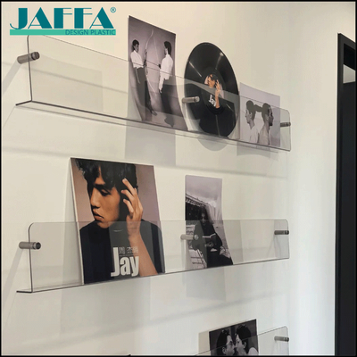 Bom preço Prateleira JAFFA Personalizada para Discos de Vinil em Acrílico, Suporte de Parede para Armazenamento de Vinil, Suporte Transparente em Acrílico para Álbuns e Pôsteres em linha