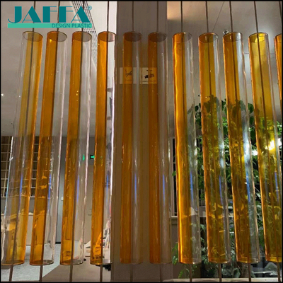 Good price Two Color Round Tube Acrylic Office Partitions Custom Made online