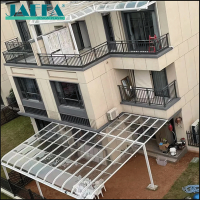 ราคาดี JAFFA Custom Villa Terrace หลังคาแอคริลิก กรอบสีขาว ไฟฟ้าระดับความชัดเจนสูง ออนไลน์