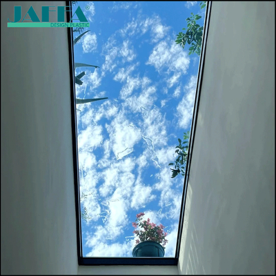Bom preço Céu acrílico de alta claridade personalizado, Céu do telhado da villa, Janela de vista transparente para pátio interno em linha