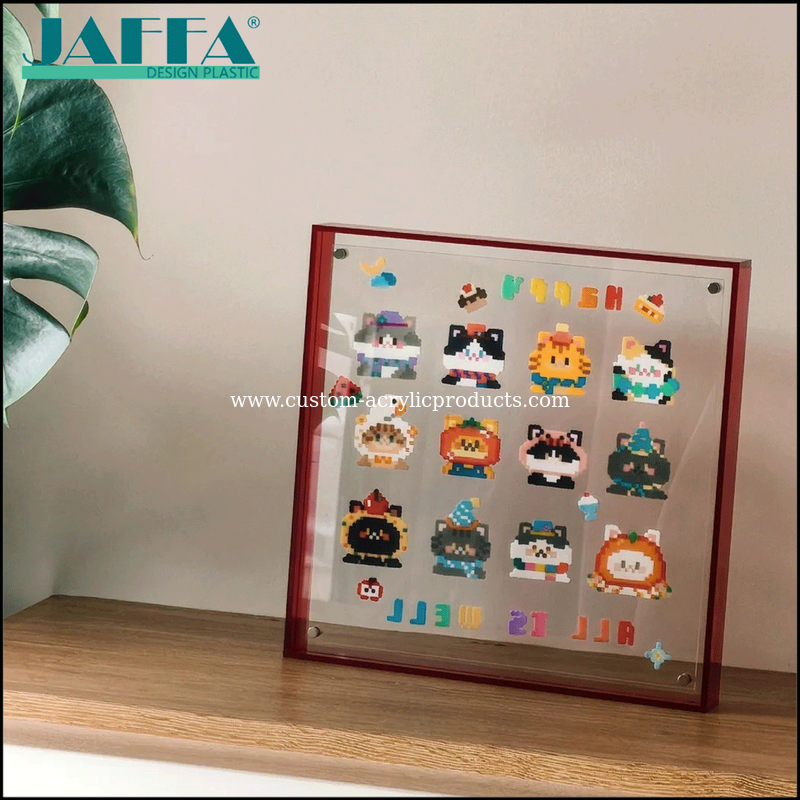 JAFFA Custom Acrylic Magnetic Photo Frame, Pixel Art/Photo Display ...