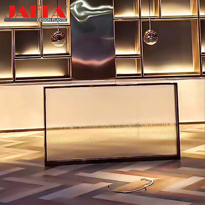 Buon prezzo Tavola acrilica con texture Baffle resistente all'usura Tavola da scrivania acrilica Personalizzazione in linea