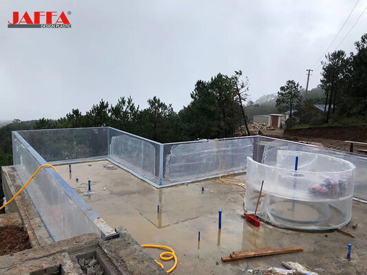 Bom preço Piscina Infinita Personalizada em Acrílico JAFFA para Homestay, Piscina Transparente com Vista para a Montanha, Piscina Externa para Homestay de Férias Famosa na Internet em linha