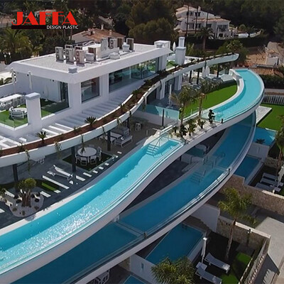 Goede prijs Custom Acrylic Infinity Pool, Multi-Level Suspended Transparent Pool, Luxe Acrylic Outdoor Pool voor Residence & Hotel online