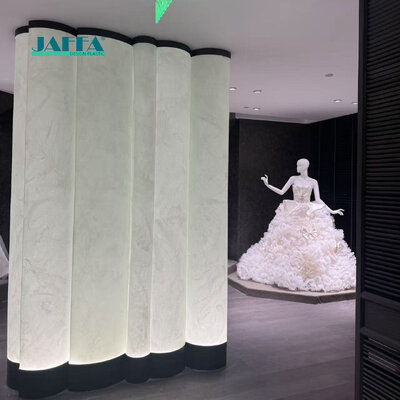 Giá tốt Vách ngăn không gian bằng acrylic tùy chỉnh, đồ trang trí bằng đá xuyên sáng bằng nhựa, vách ngăn phát sáng trực tuyến