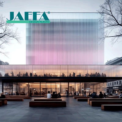 Good price Custom Building Acrylic Curtain Wall Custom-Made Resin Glass Building Facades online