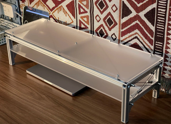 İyi fiyat Acrylic Gaming Monitor Riser Masaüstü Alanı için Ergonomik Geliştirme çevrimiçi