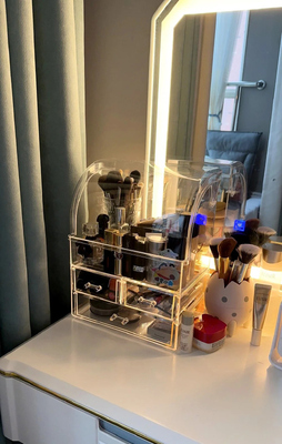 Goede prijs Acrylische gecompartimenteerde make-up opslagdoos ️ Precise categorisatie voor cosmetica online