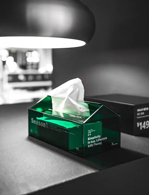 Goede prijs JAFFA Aangepaste Getinte Acryl Huisvormige Tissuebox Minimalistische Levensstijl Decoratie online