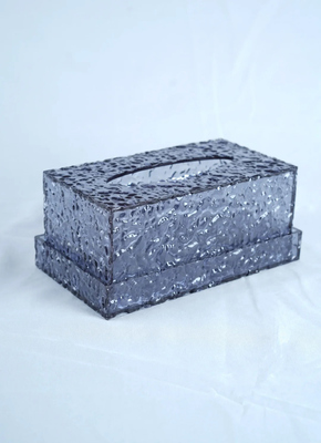 Goede prijs JAFFA Custom Gehamerde Acryl Tissuebox Getextureerd Modern Decor Accent online