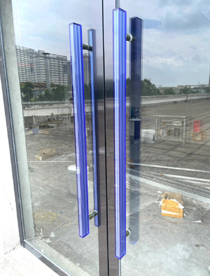 Bom preço Puxadores de Porta em Vidro Acrílico Colorido Personalizado JAFFA Declaração Comercial Ousada Ferragens em linha