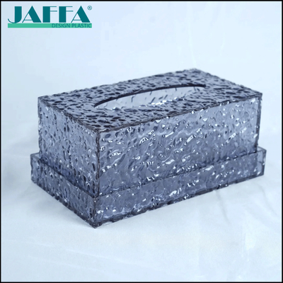 Giá tốt JAFFA Custom Hammered Acrylic Tissue Box Textured Modern Decor Accent (Tấm hộp vải acrylic đập bằng búa) trực tuyến