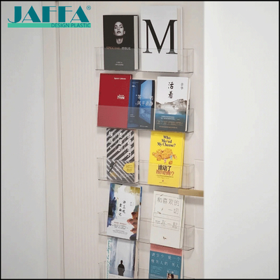 अच्छा मूल्य JAFFA कस्टम ऐक्रेलिक DIY ऑर्गनाइज़र, मॉड्यूलर वॉल-माउंटेड स्टोरेज केस, दरवाज़े/दीवार पर किताबों और स्टेशनरी के लिए स्वतंत्र रूप से संयोजित शेल्फ ऑनलाइन