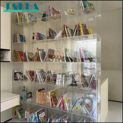 Giá tốt JAFFA Kệ Sách Acrylic Trong Suốt Toàn Tường Tùy Chỉnh, Kệ Sách Mô-đun Đứng Sàn, Tủ Trưng Bày Sang Trọng Cho Gia Đình & Văn Phòng trực tuyến