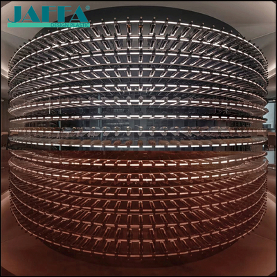 अच्छा मूल्य JAFFA कस्टम एक्रिलिक वाइन केलर डिस्प्ले रैक, लक्जरी वाणिज्यिक दीवार पर लगाए गए वाइन रैक, वाइनरी और रेस्तरां के लिए पारदर्शी एक्रिलिक भंडारण ऑनलाइन