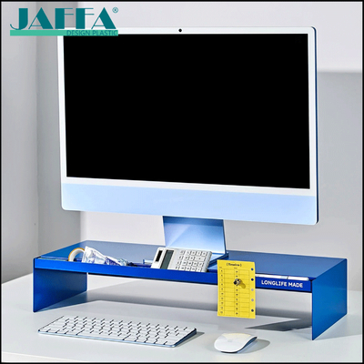 Bon prix JAFFA Stand de moniteur Mac acrylique personnalisé, Klein Blue Desktop Riser, plateforme surélevée pour iMac et MacBook en ligne
