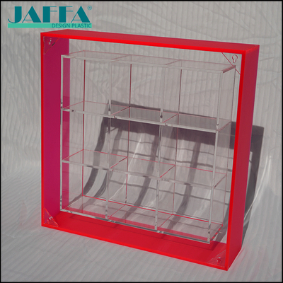 Dobra cena JAFFA Custom Acrylic Kolorowy Organizer Blind Box, Czerwony/Różowy Ramy Jasne Kasy Wyświetleniowe, Akrylowa Vitrina dla Figur & Kolekcjonerskich online