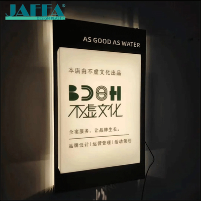 좋은 가격 JAFFA 커스텀 아크릴 개인화 된 조명 상점 표지판, 브랜드 정체성 라이트 박스, 디자인 및 문화 회사용 아크릴 LED 표지판 온라인