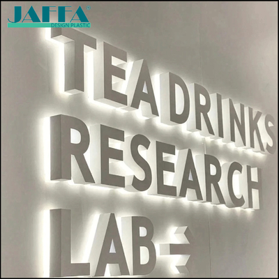 Хорошая цена JAFFA Custom Acrylic 3D Illuminated Letters, Backlit 3D Characters, LED Signage для брендов лабораторий и чайных напитков онлайн