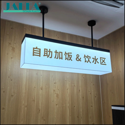 Dobra cena JAFFA Custom Acrylic Illuminated Text Light Box, Wieszający znak funkcjonalny, LED Wayfinding Signage dla restauracji i biura online