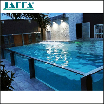 Qualität Akryl-Infinity-Pool-Wand, Transparenter Überlauf-Poolzaun, High-End-Villa/Hotel Außenpool Transparentes Panel usine