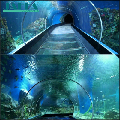 Dobra cena Podwodny tunel akwarium akrylowe na zamówienie JAFFA, Panoramiczny przejrzysty korytarz dna morskiego, przejście widokowe do akwarium / parku tematycznego online
